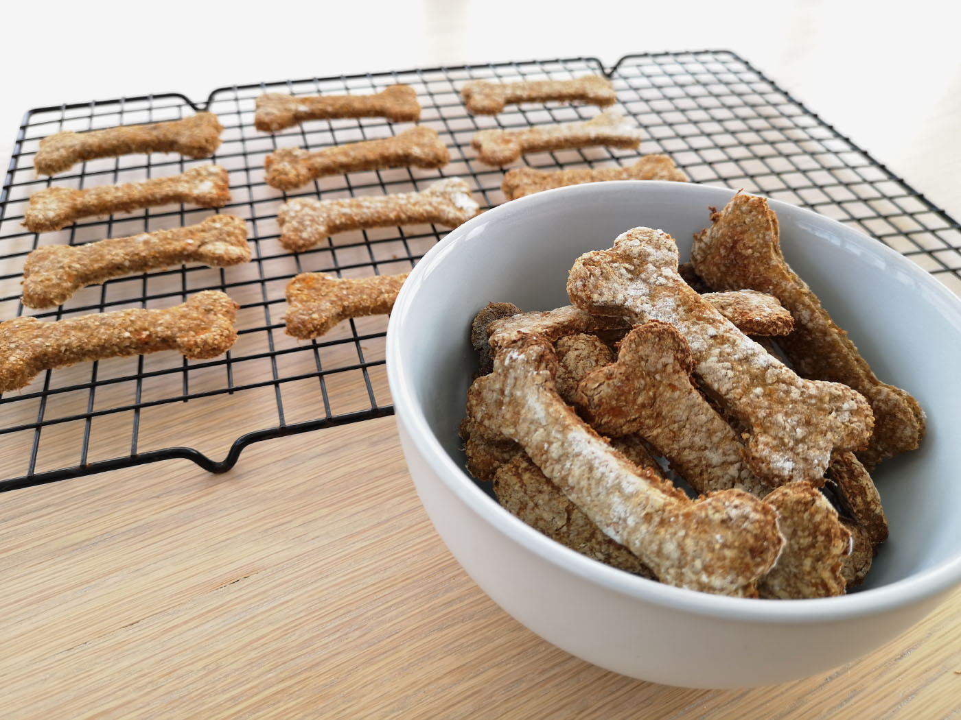 Banana and sweet potato dog treats